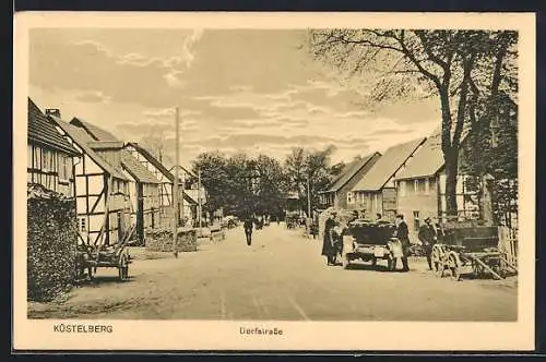 AK Küstelberg, Blick in die Dorfstrasse