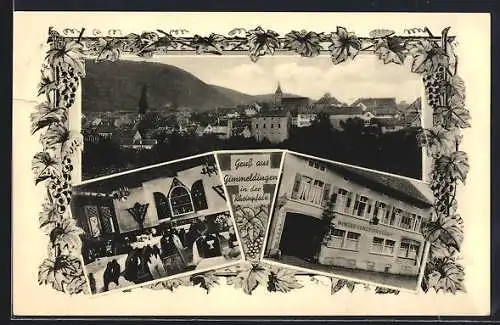 AK Gimmeldingen /Rheinpfalz, Gasthaus Winzerkeller