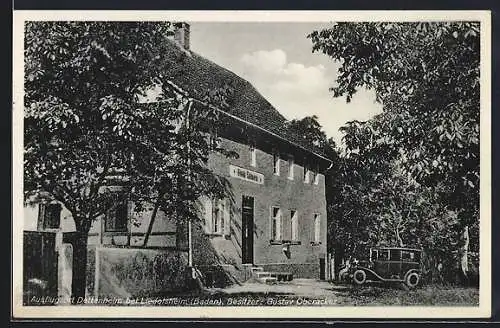 AK Dettenheim / Baden, Gasthaus zum Löwen, Bes. Gustav Oberacker