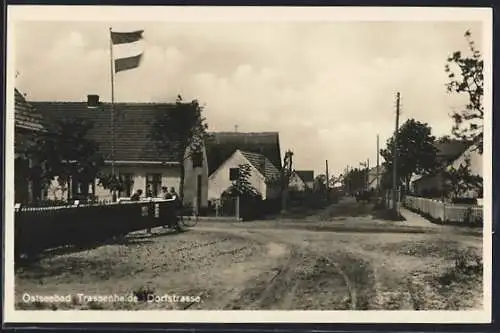 AK Trassenheide, Partie in der Dorfstrasse
