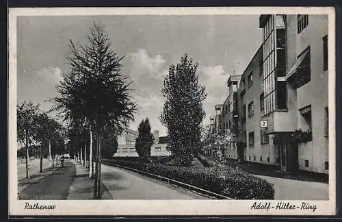 AK Rathenow, Bauhaus-Gebäude im Ring