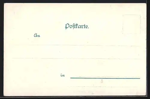 Lithographie Oltingen, Gasthaus Jules Schneider mit Strasse, Ortspartie mit Turmgebäude, Teilansicht