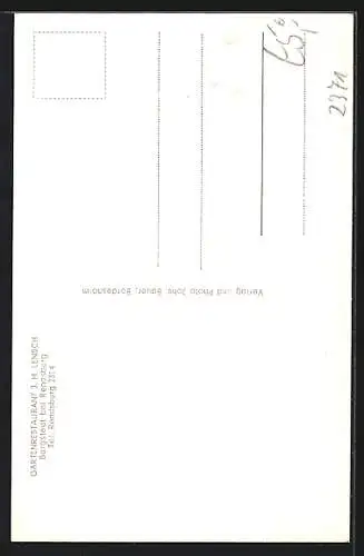 AK Borgstedt, Restaurant J. H. Lensch mit Terrasse