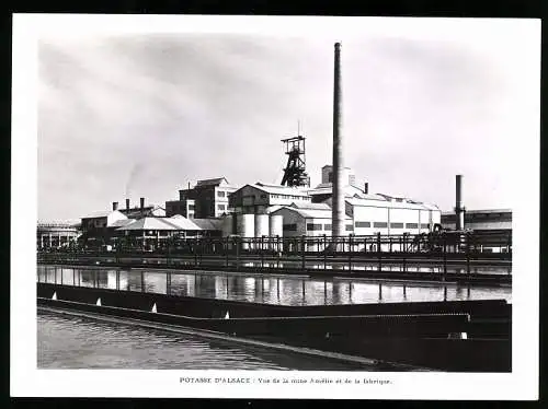 Fotografie unbekannter Fotograf, Ansicht Mulhouse / Elsass, Kali-Bergwerk Amelie I