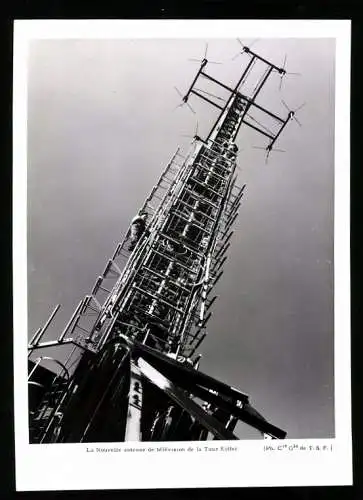 Fotografie T.S.F., Ansicht Paris, Antenne auf dem Eiffelturm