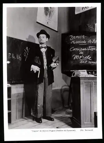 Fotografie Bernand, Topaze de Marcel Pagnol, Theatre du Gymnase