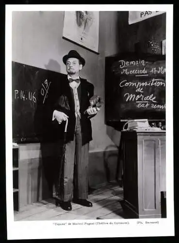 Fotografie Bernand, Topaze de Marcel Pagnol, Theatre du Gymnase