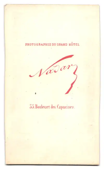 Fotografie Nadar, Paris, Selbstportrait des Fotografen im Ballonkorb mit Fernglas & Enterhaken 2