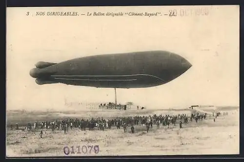 AK Le Ballon dirigeable Clement-Bayard, franz. Zeppelin