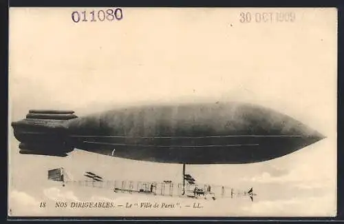 AK Dirigeable le Ville de Paris, Zeppelin