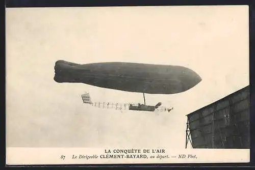 AK Le Dirigeable Clément-Bayard, Zeppelin