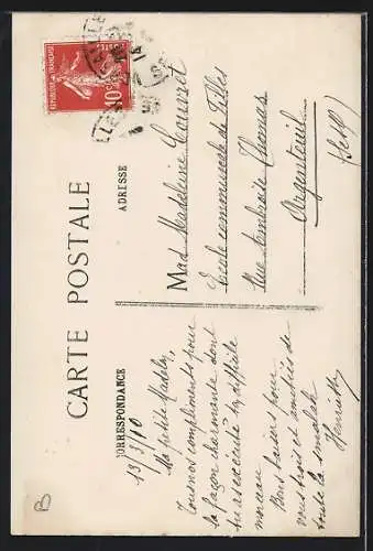 AK Kind in einem Zeppelin