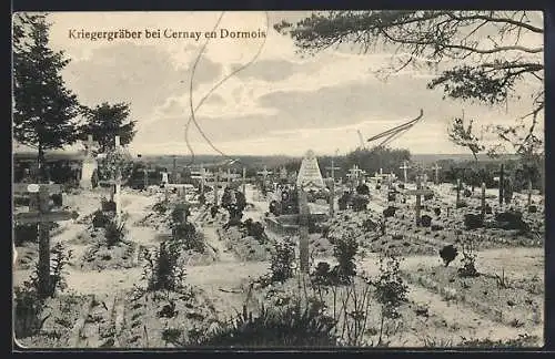 AK Kriegergräber bei Cernays en Dormois