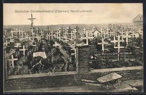 AK Deutscher Soldatenfriedhof in Nordfrankreich