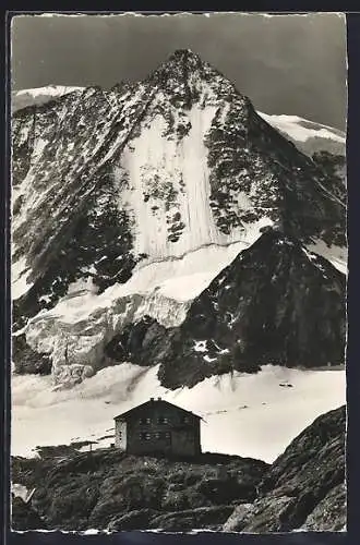 AK Cabane du Val des Dix, Berghütte mit Umgebung
