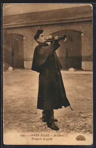 AK Armée Belge, Artillerie, Trompette de garde