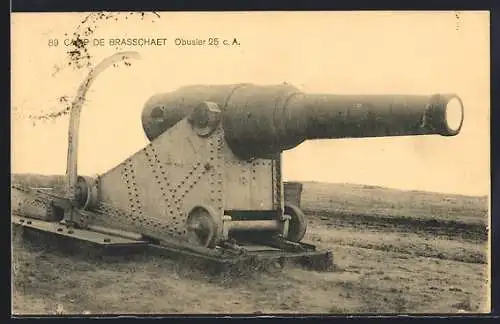 AK Brasschaet, Camp de Brasschaet, Obusier 25 c.A.