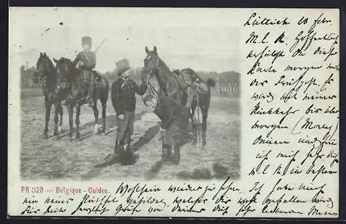 AK Armée Belge, Belgique Guides