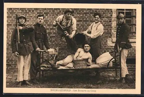 AK Bourg-Leopold, französische Soldaten, Les Zwanzes au Camp