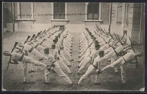 AK Armée Belge, Ecole Normale de Gymnastique et d`Escrime