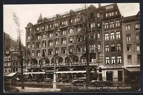 AK Amsterdam /Holland, Hotel Schiller