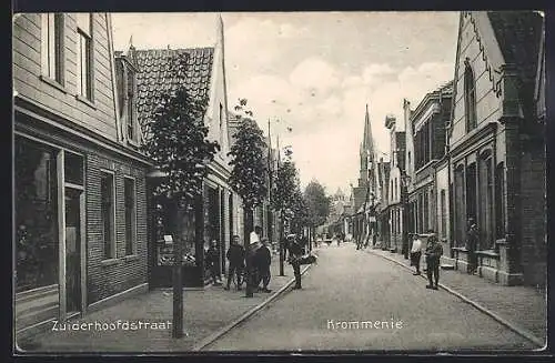 AK Krommenie, Zuiderhoofdstraat met Kerk