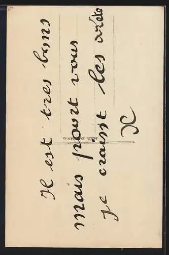 AK 1. April, Junge Frau mit hölzernem Fisch