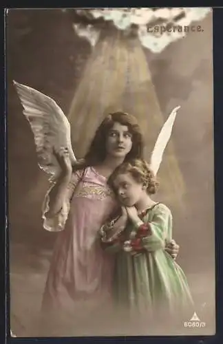 AK Zwei Engel im Himmel, Espérance