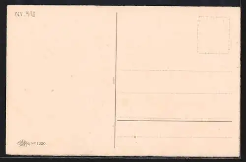 AK Glückwunsch zum Muttertag, Strauss aus Vergissmeinnicht