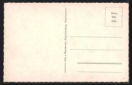 AK Tilsit /Ostpr., Strassenpartie mit Königin-Luise-Haus