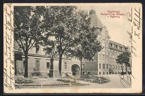 AK Gumbinnen, Denkmal Friedrich-Wilhelm und Regierung