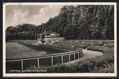 AK Insterburg, Sportplatz mit Sporthalle