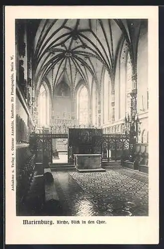 AK Marienburg, Kirche, Blick in den Chor
