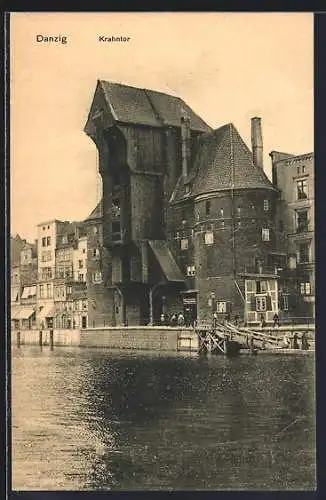 AK Danzig, Blick zum Krahntor