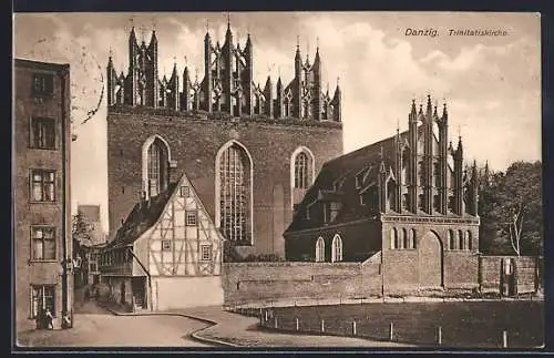 AK Danzig / Gdansk, Trinitatiskirche
