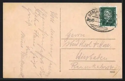 AK Elbing / Elblag, Abendstimmung am Elbingfluss