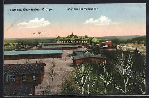 AK Gruppe, Truppen-Übungsplatz, Lager aus der Vogelschau