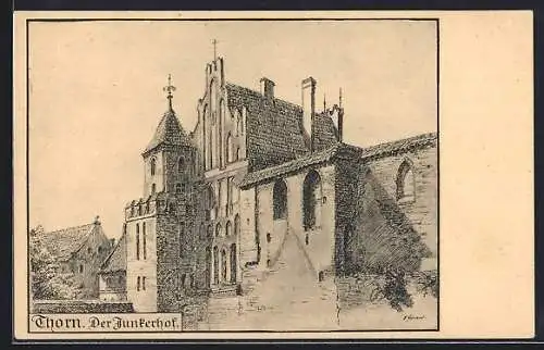 Künstler-AK Thorn, Der Junkerhof