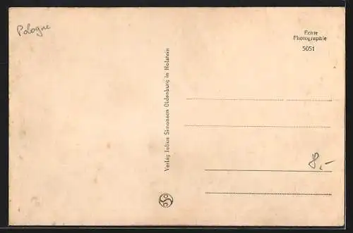 AK Elbing / Elblag, Am Hafen, Anliegendes Segelschiff mit flagge