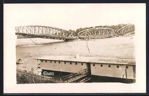 AK Thorn, Eingestürzte Weichsel-Brücke