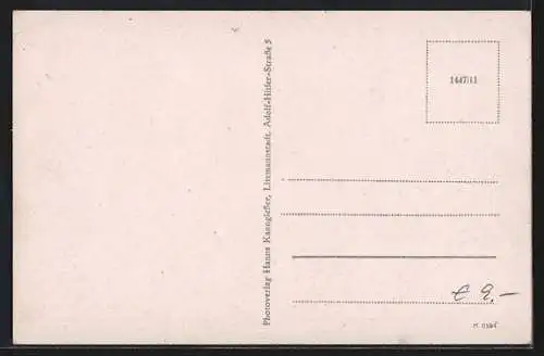 AK Thorn / Torun, Blick durch einen Torbogen zur Johanniskirche