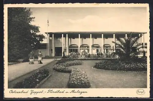 AK Zoppot, Nordbad und Anlagen, 