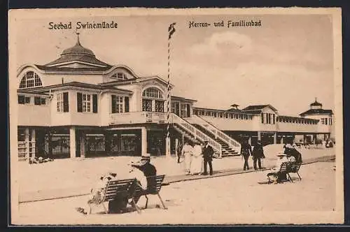 AK Swinemünde, Herren- und Familienbad