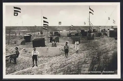 AK Heldebrink, Strandleben mit Strandkörben