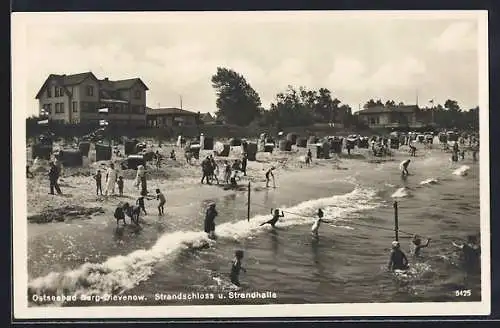 AK Berg-Dievenow, Strandschloss u. Strandhalle