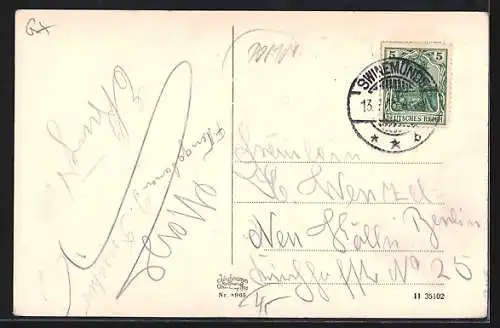 AK Swinemünde, Villen an der Promenade