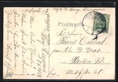 AK Ost-Dievenow, Kurhaus mit Parkanlage