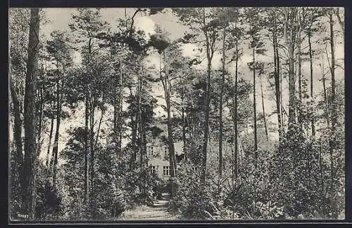 AK Gross-Poberow i. Pom., Teilansicht vom Hotel Seeblick