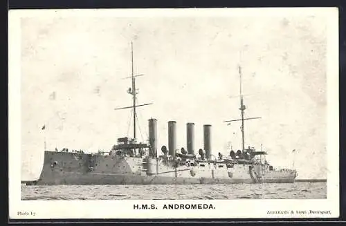 AK HMS Andromeda auf See