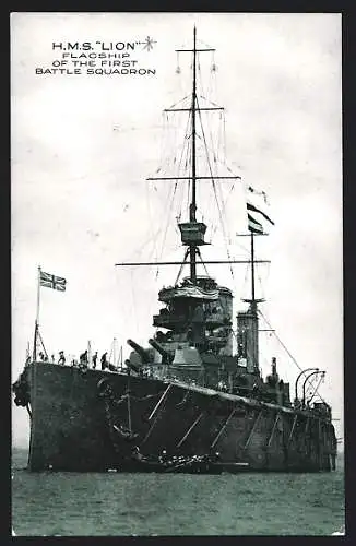 AK HMS Lion, Flagship of the First Battle Squadron